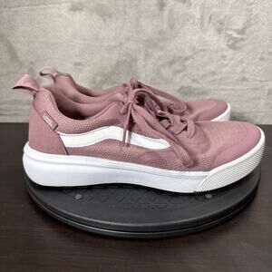 Vans Womens Size US 8.5 Ultrarange Pink Lace Up Comfort Athletic Shoes